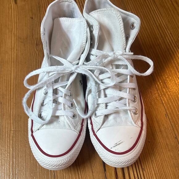 Converse All Star Chuck Taylor white high top unisex sneakers‎ SIZE M7, W9 - Picture 2 of 9